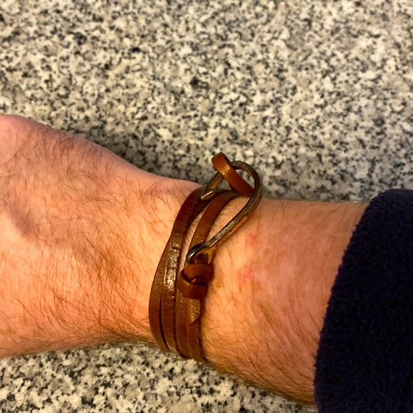 Miansai Other - Miansai leather and silver fish hook bracelet